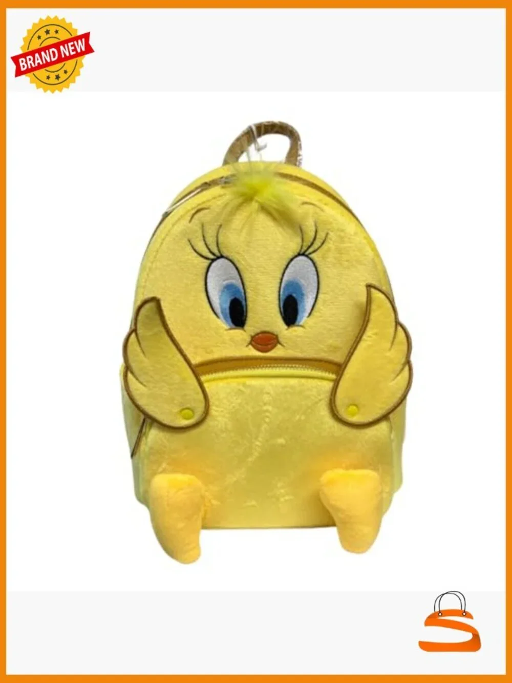 Faux Leather Cartoon Mini Backpack with Pockets, Adjustable Straps